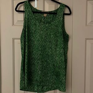 Michael Kors Green tank blouse